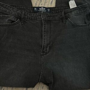 Hollister Black Ultra High Rise Mom Jeans